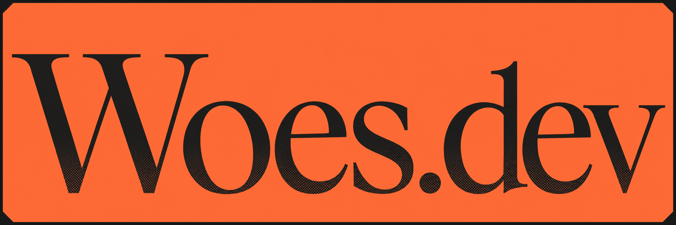 Woes.dev wordmark
